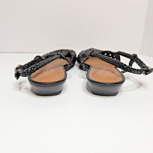 Marc Fisher Woven Slingback Kelysa Ballet Flat Black Pointed Toe Womens Size 8.5 - Picture 7 of 14